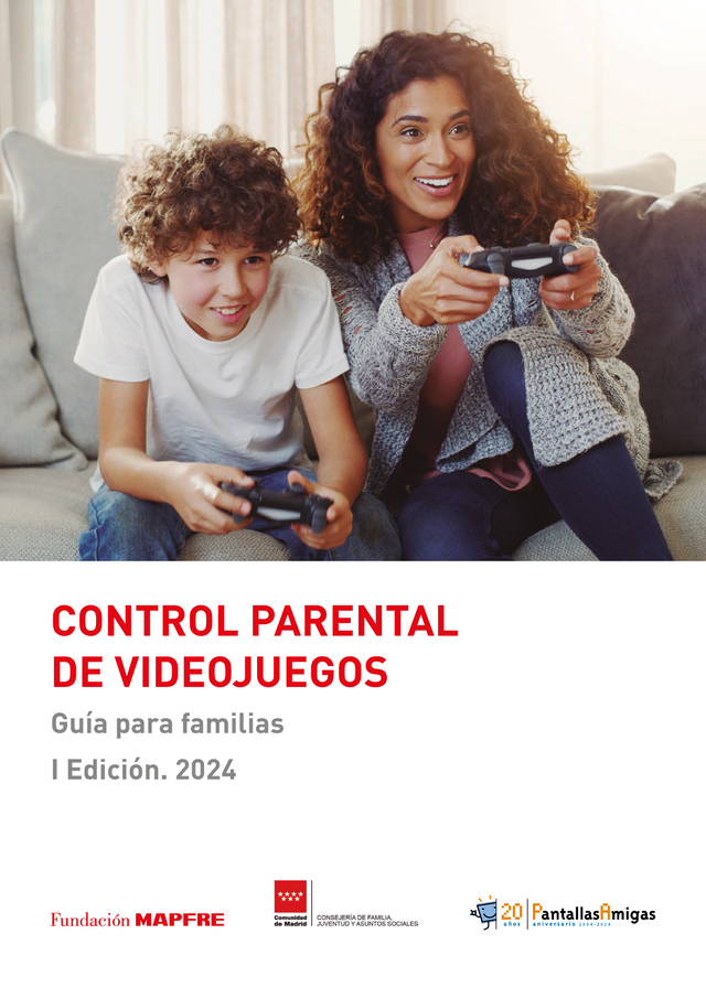 Portada Guía Control Parental de Videojuegos